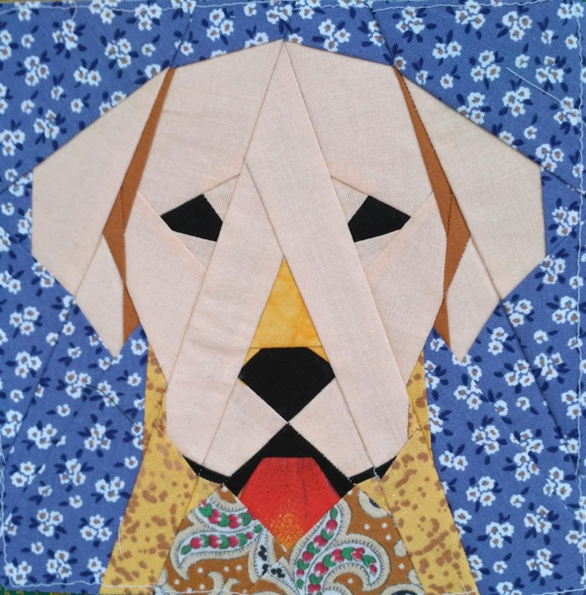 Labrador quilt block Etsy
