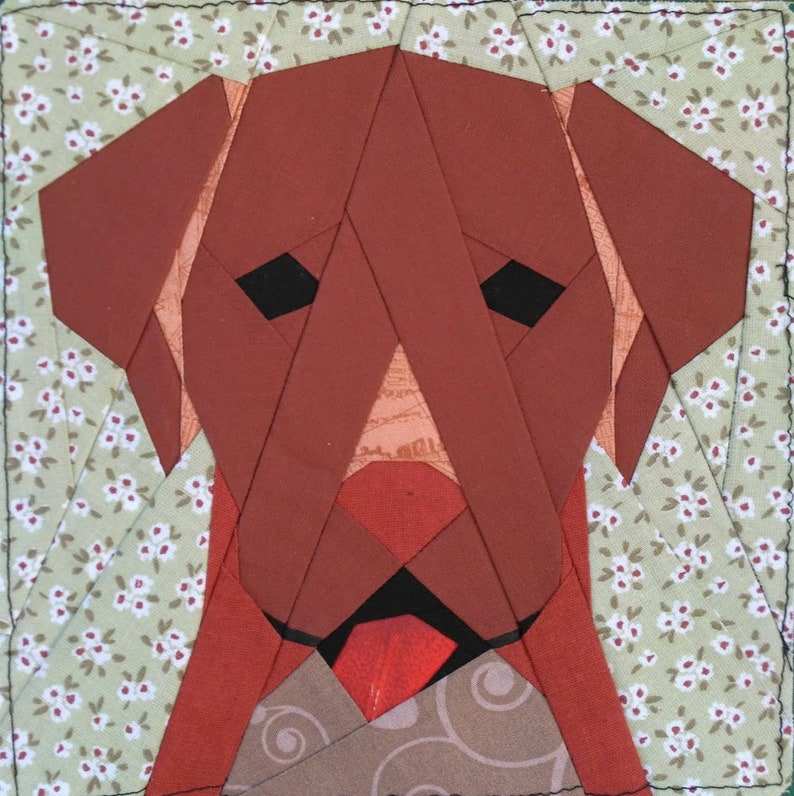 Labrador quilt block Etsy