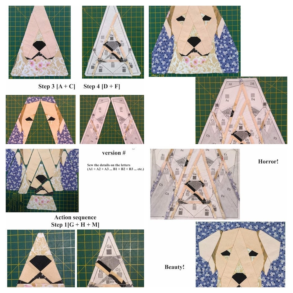 Labrador quilt block Etsy