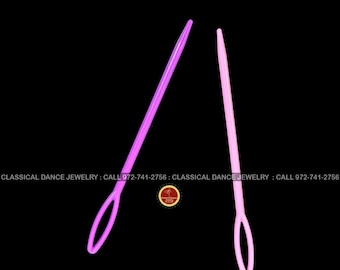 Plastic flexible needle | Classical dances | Bharatanatyam, Kuchipudi, Mohiniyattam, odissi, Kathak | Classical Dance Jewelry