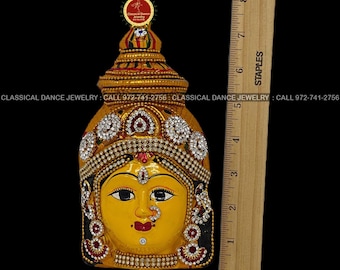 Goddess Varalakshmi Ammavaru Face |  Amman Pooja Festivals Wedding | Classical Dance Jewelry