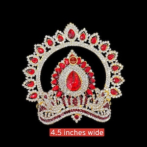 Goddess Decorated Crown | Ammavaru Amman Pooja Festivals Wedding | Classical Dance Jewelry