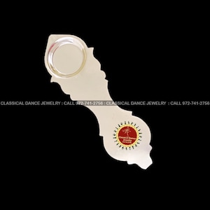 German Silver washable Aarti Puja Spoon | Festivals Diwali, Engagement, Wedding | Classical Dance Jewelry
