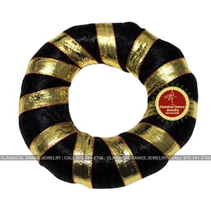 Hair Donut | Ring | Bun | Rakodi Indian Jewelry | Bharatanatyam Kuchipudi  Weddings | Classical Dance Jewelry
