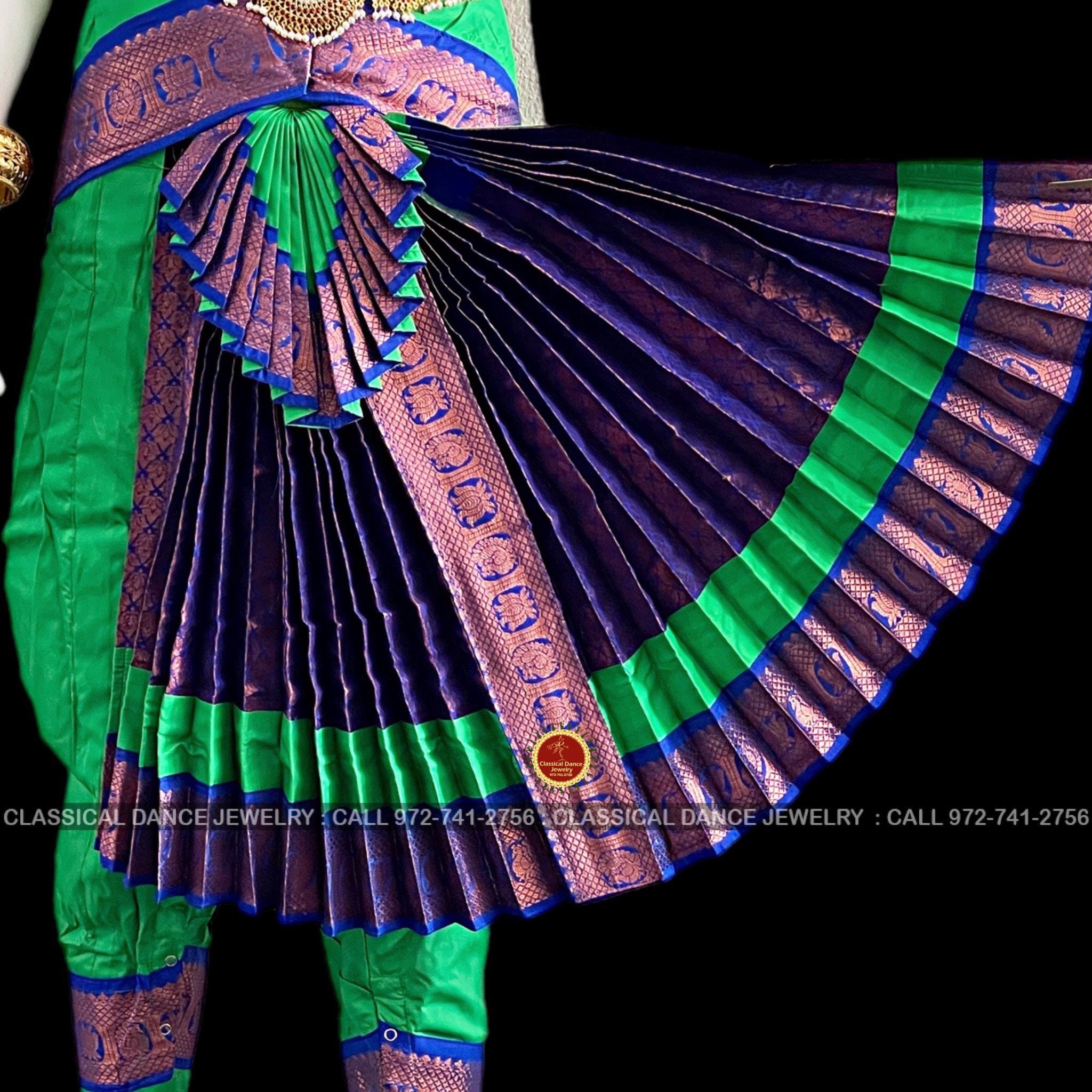 Bharatanatyam Trio - Set of 3 Art Prints. - Colored