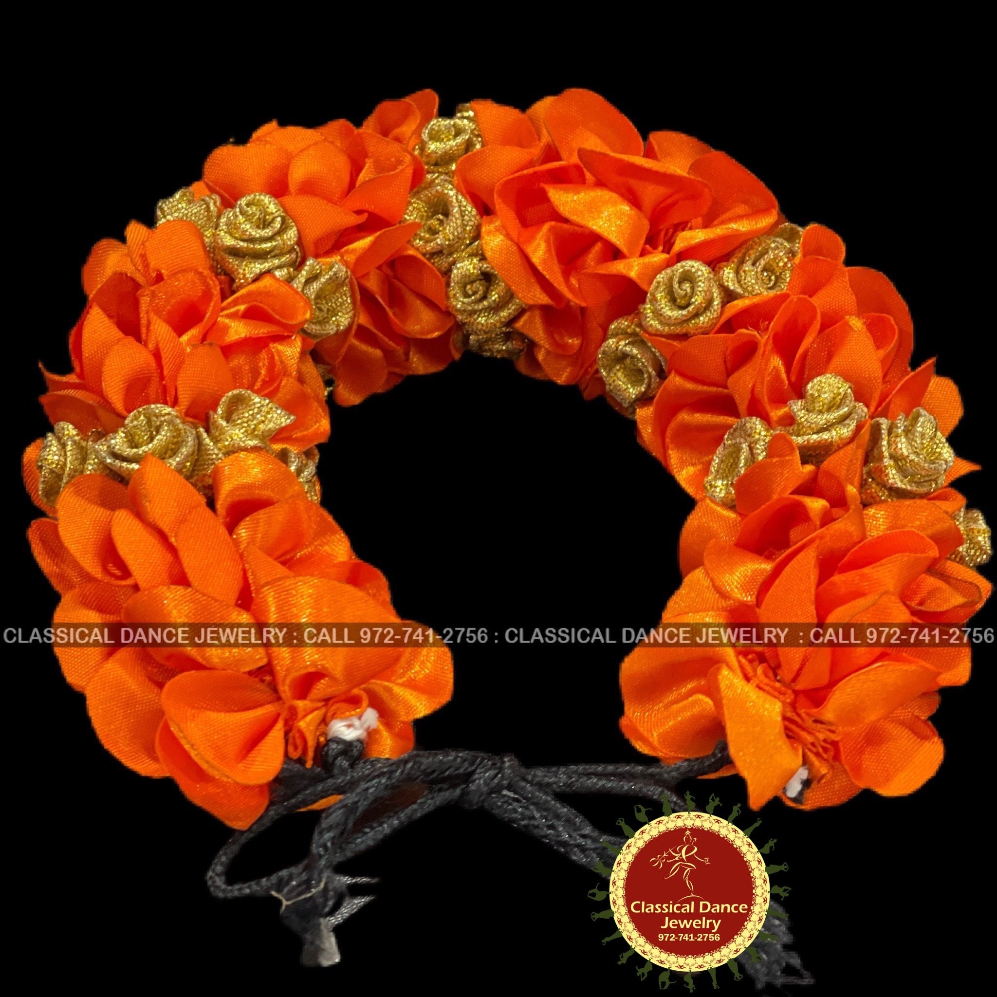 Orange Petals Veni Indian Hair Piece Hair Bun Juda Bridal - Etsy