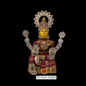 Goddess Vara Lakshmi idol | Ammavaru Amman Pooja Festivals Wedding | Large Idol | Classical Dance Jewelry