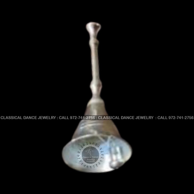 Engagement Wedding Pooja German Silver washable Designer PUJA BELL Diwali Classical Dance Jewelry Pongal Gantha