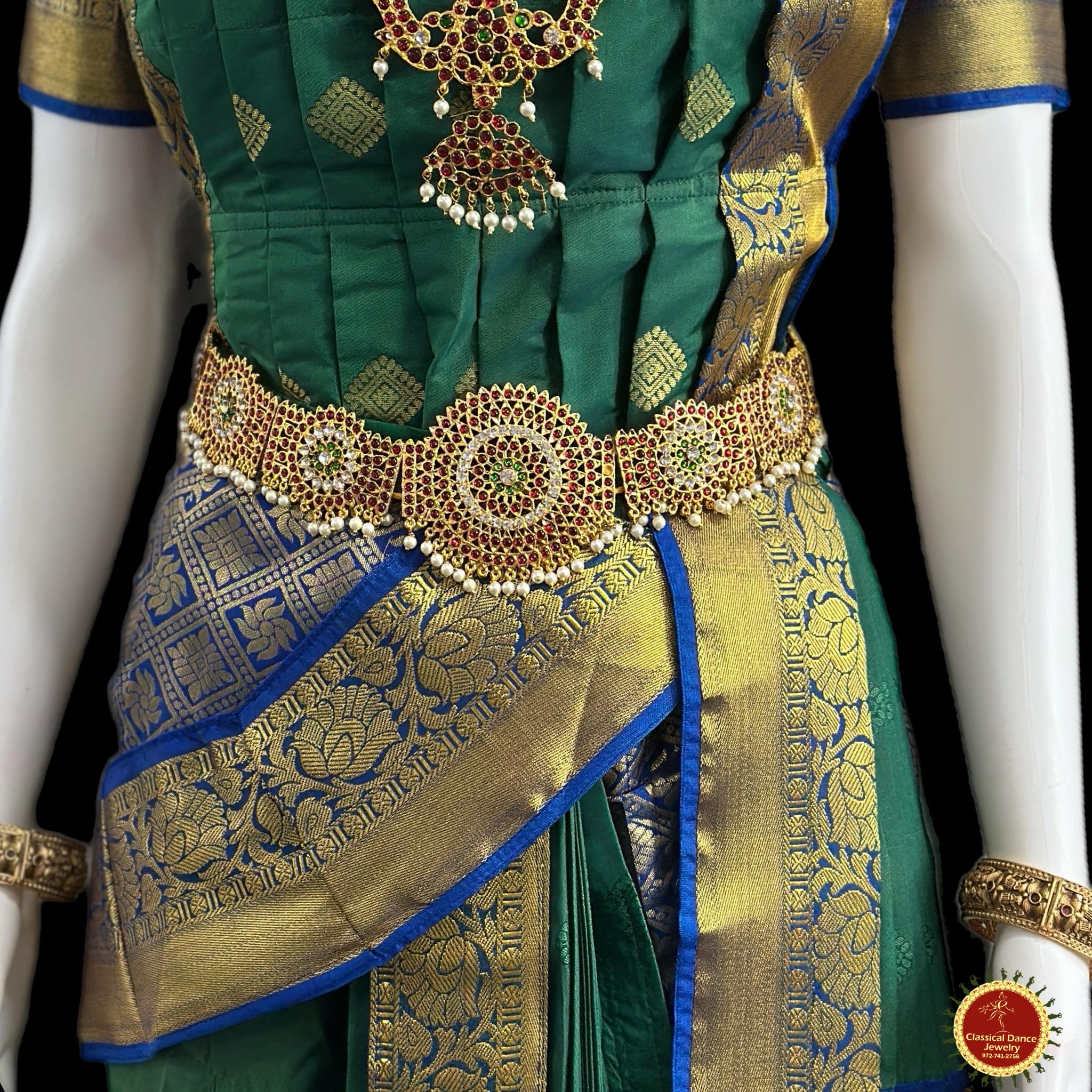 slim fit dress slacks ROYAL BLUE GREEN 38 Inch Pant Length Bharatanatyam Dance Costume | Art  silk, Dharmavaram kanchi main image 1