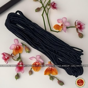 Black Thread | Weddings Bharatanatyam Kuchipudi Odissi Manipuri Kathakali Kathak Mohiniyattam Sattriya | Classical Dance Jewelry