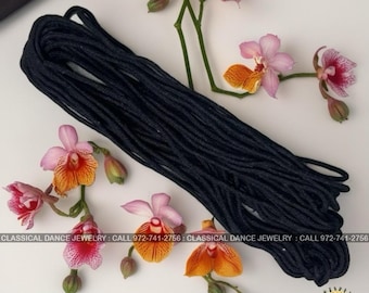 Black Thread | Weddings Bharatanatyam Kuchipudi Odissi Manipuri Kathakali Kathak Mohiniyattam Sattriya | Classical Dance Jewelry