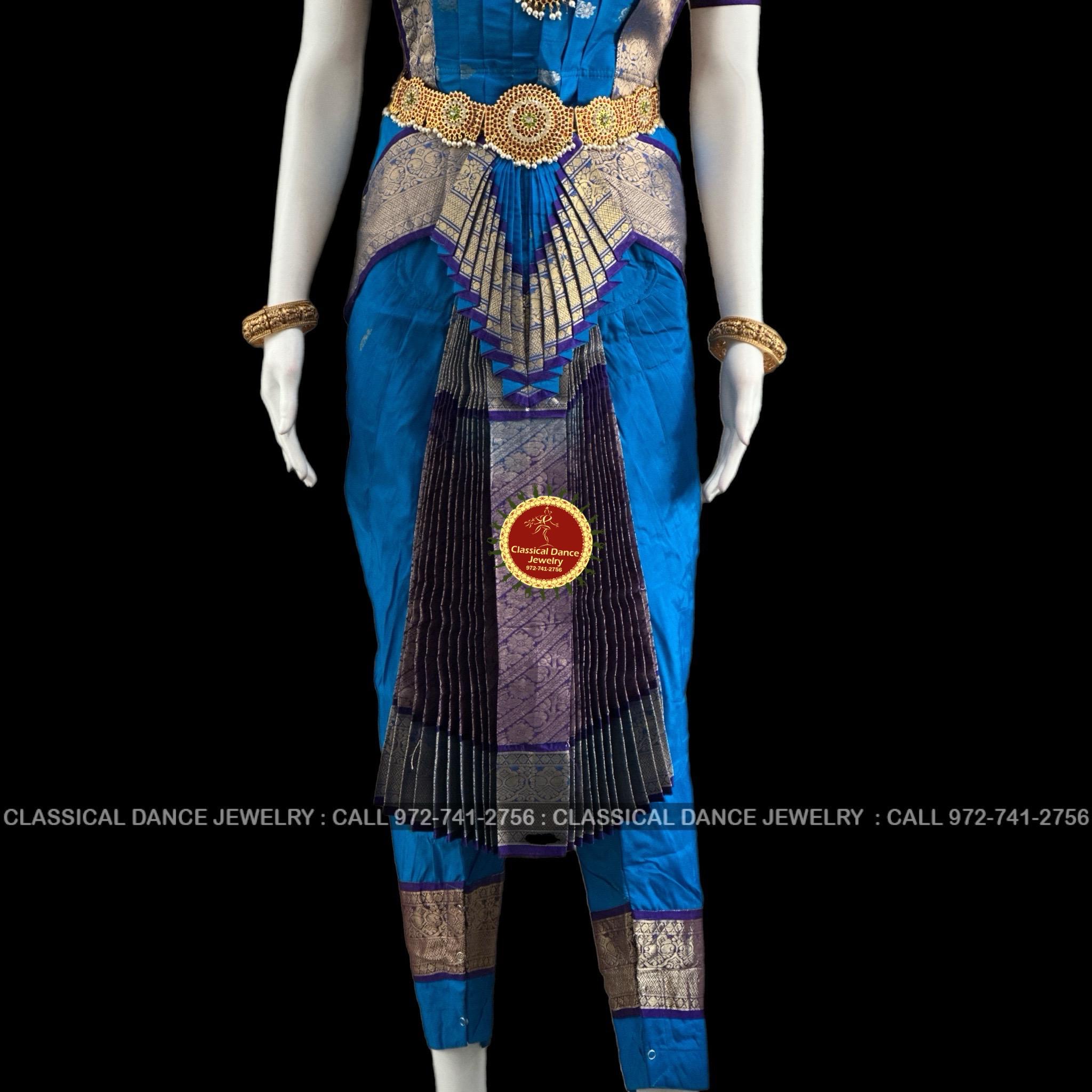 copper sulphate blue dress 40 Inch Pant Length Bharatanatyam Dance Costume Gold Zari | Art Silk Dharmavaram Kanchi | Classical Dance Jewelry Andrea & Leo Couture tone beauty short black dress with Silk Satin Colors:Moss Green 838