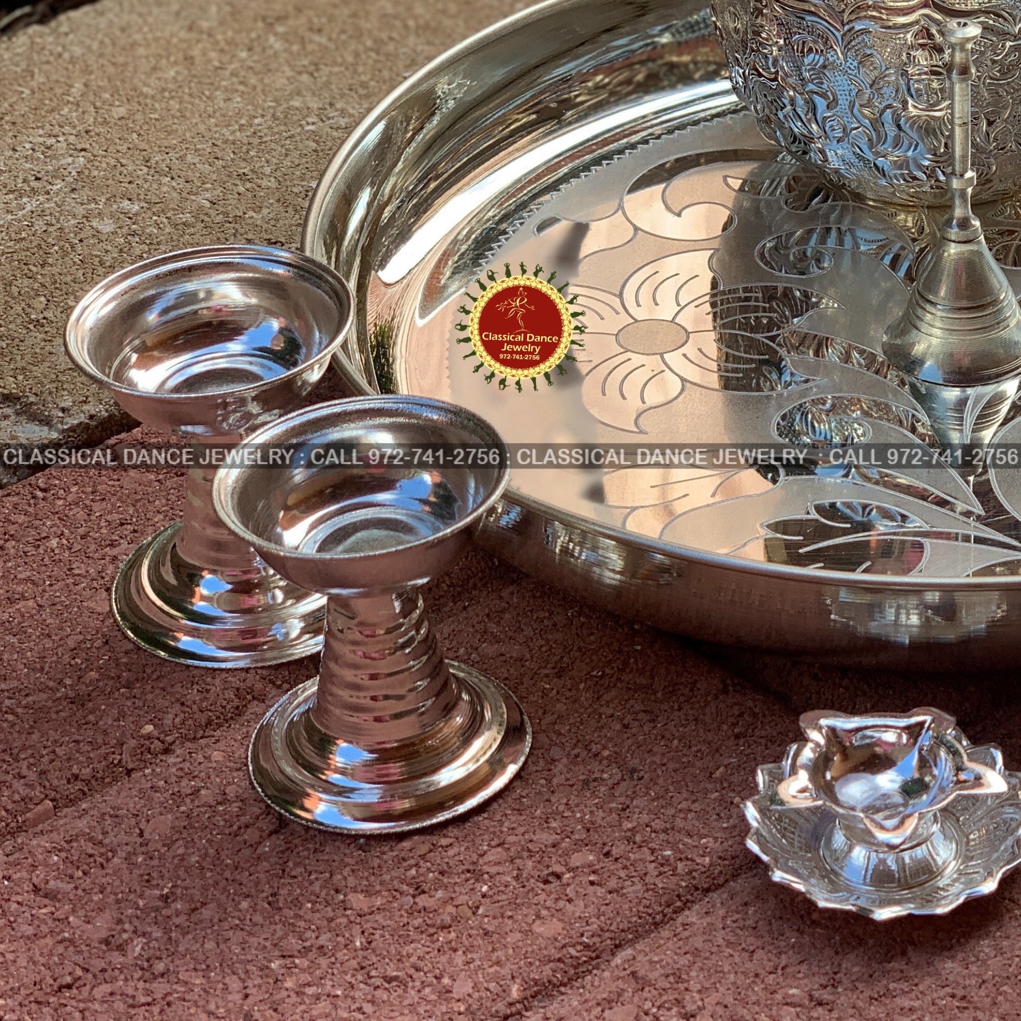 German Silver Puja Thali Set Diwali Return Gifts Festivals - Etsy