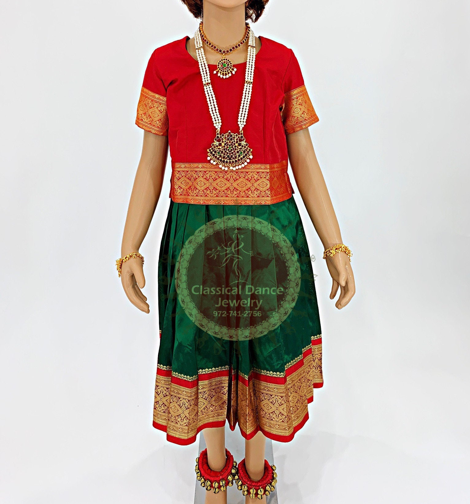 Bharatanatyam jewellery for best sale kids