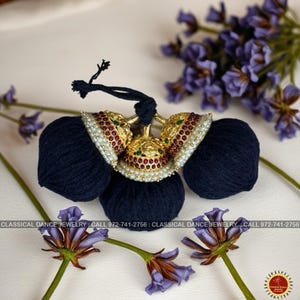 Temple Indian Jewelry Ball Jada Kunjalam Kuchulu Kupullu | Bharatanatyam Kuchipudi Weddings | Classical Dance Jewelry