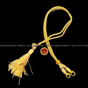 Plain Dori | Tassel for Necklaces Thread | Classical dances Weddings | Bharatanatyam, Kuchipudi, odissi | Classical Dance Jewelry