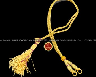 Plain Dori | Tassel for Necklaces Thread | Classical dances Weddings | Bharatanatyam, Kuchipudi, odissi | Classical Dance Jewelry