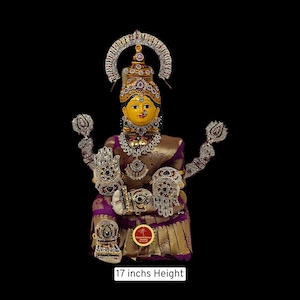 Goddess Vara Lakshmi idol | Ammavaru Amman Pooja Festivals Wedding | Classical Dance Jewelry