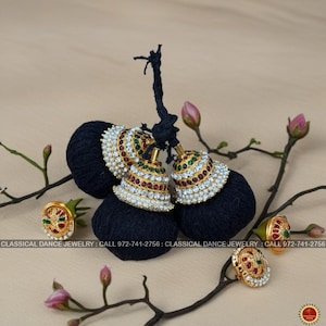 Temple Indian Jewelry Ball Jada Kunjalam Kuchulu Kupullu | Bharatanatyam Kuchipudi Weddings | Classical Dance Jewelry