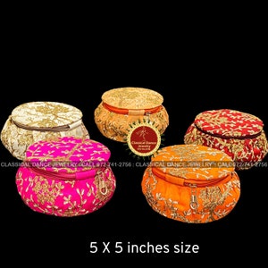 Designer Handmade Matki Box 10 - PACK | Return Gifts Pongal Diwali Parties Events Weddings | Classical Dance Jewelry
