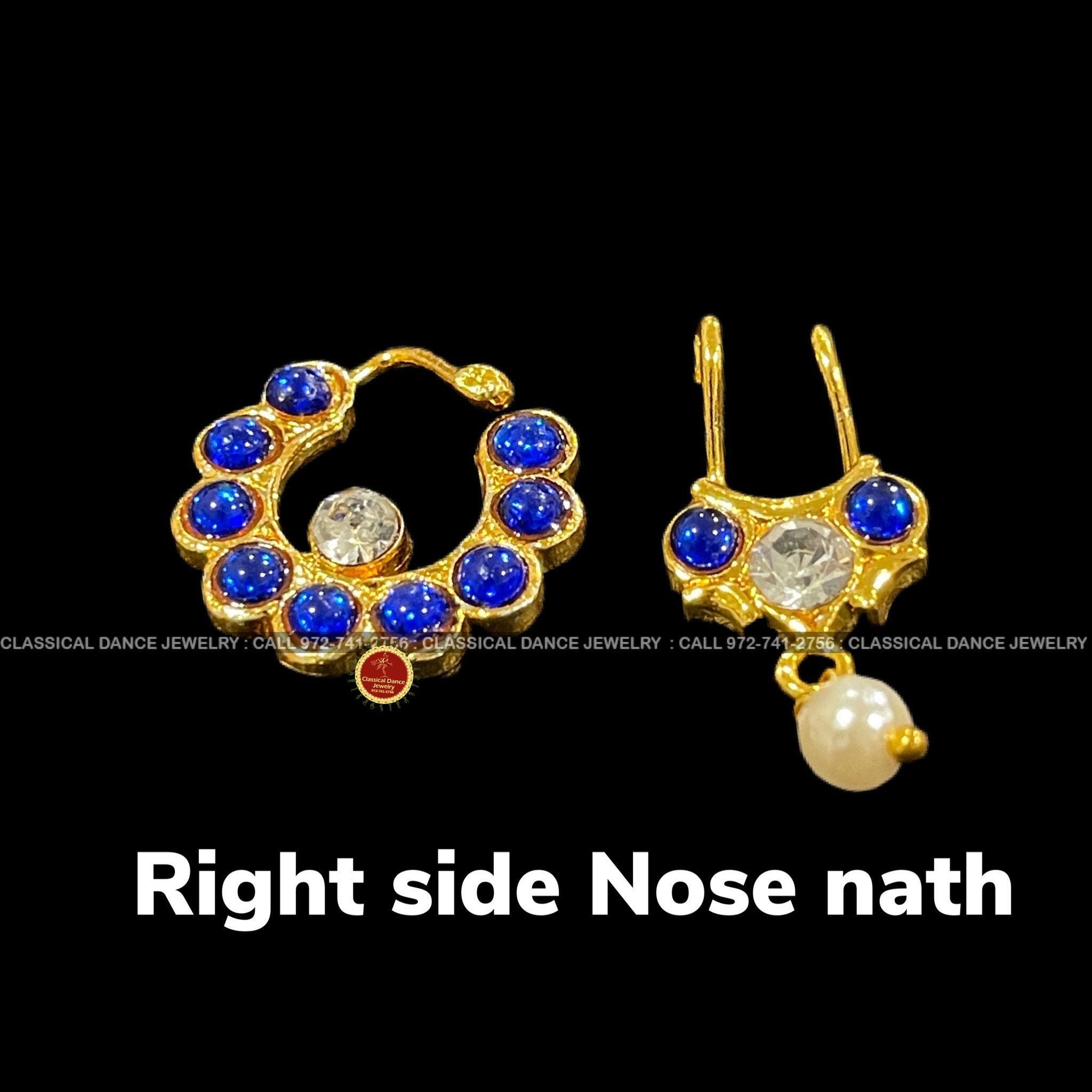 Nose ring for bharatanatyam outlet
