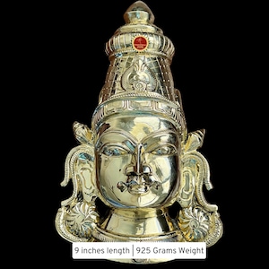 BRASS Goddess Varalakshmi Ammavaru Face | Amman Pooja Festivals Wedding | Classical Dance Jewelry
