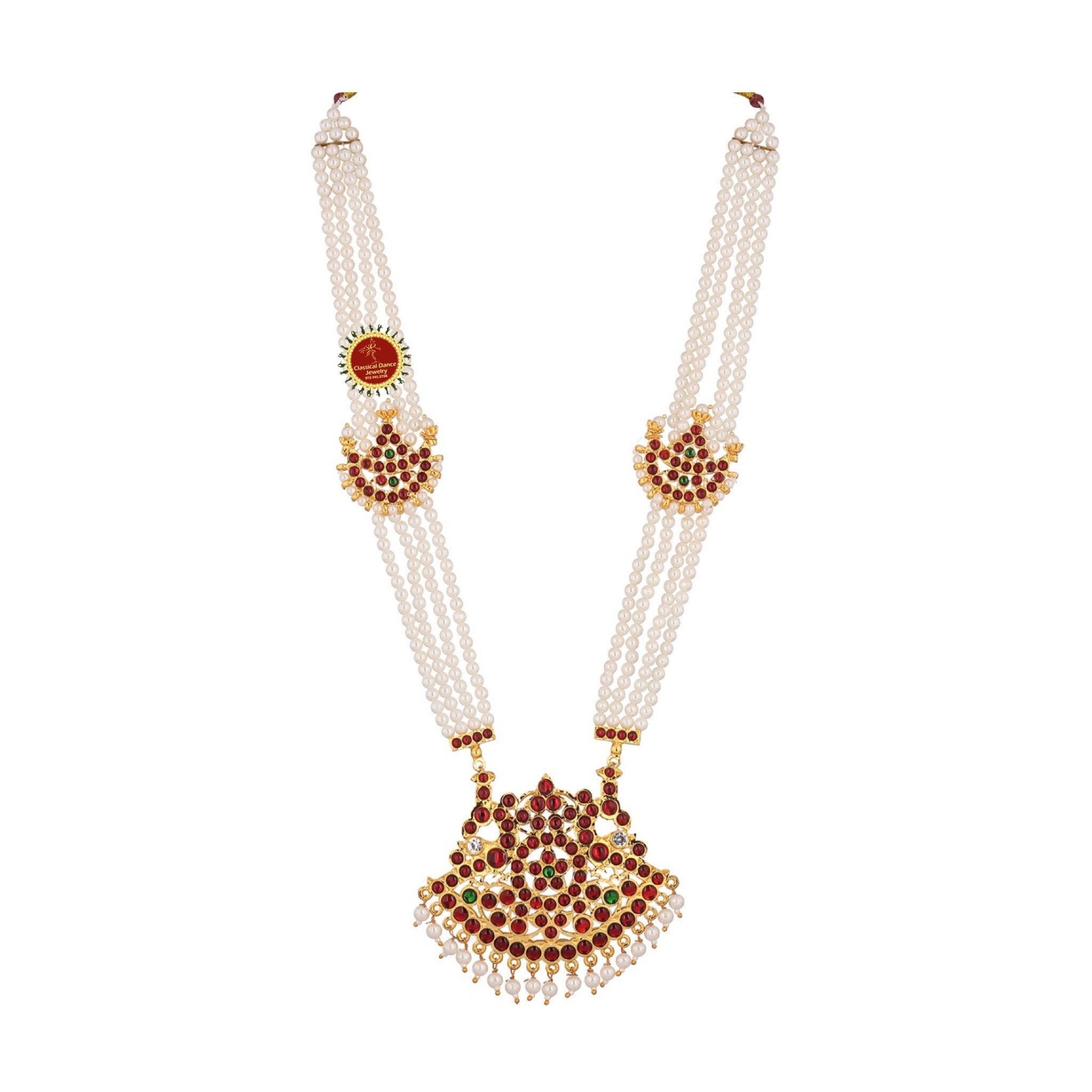 Traditional Temple Kemp Pearls Moti Mala Indian Jewelry - Etsy Sweden