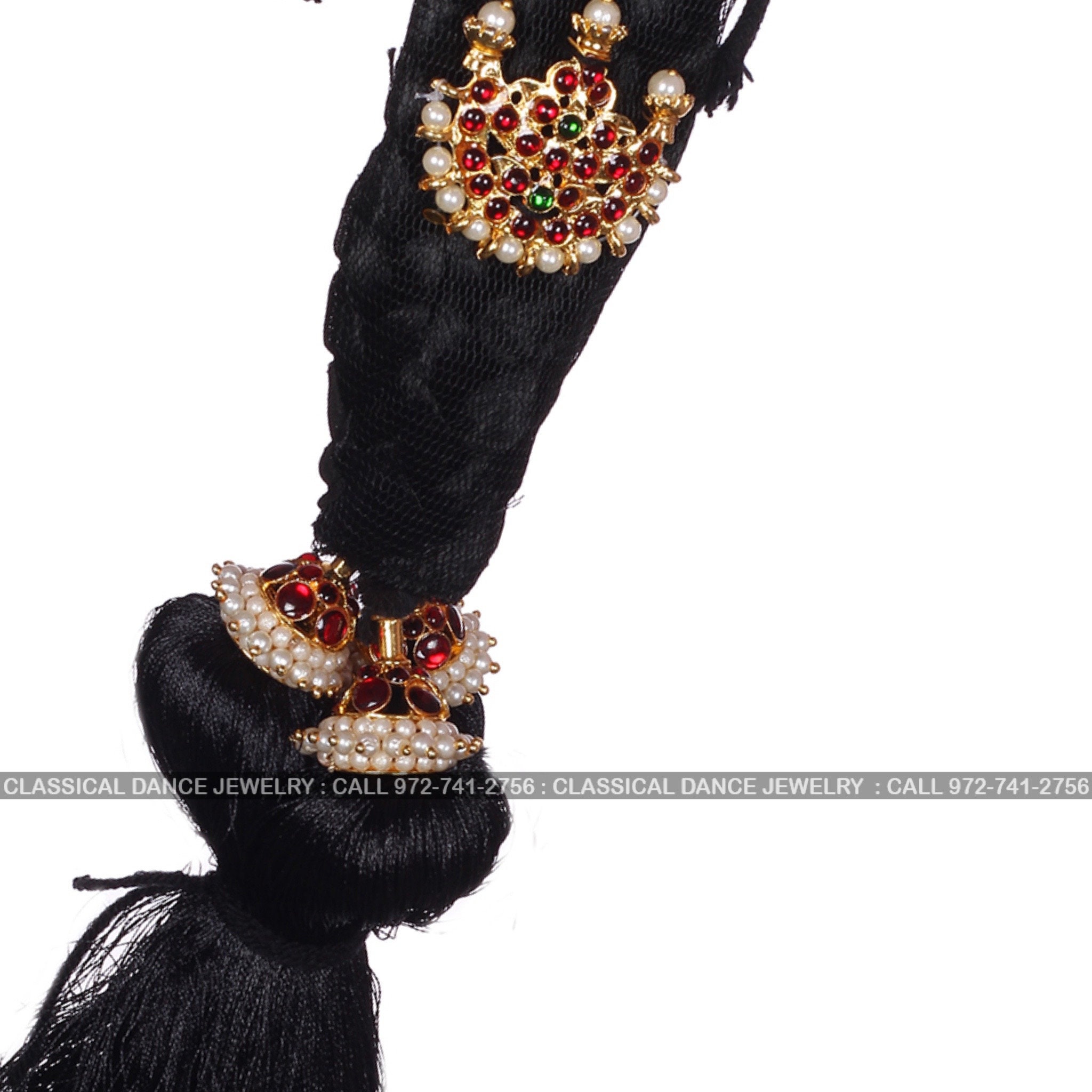 Half Moon Temple Indian Jewelry Ready TASSEL Kuchulu Jada