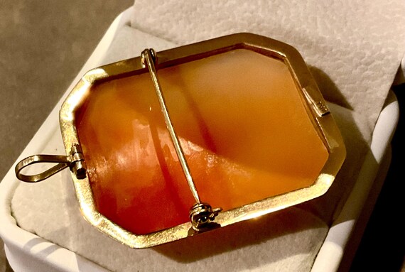 Solid 9ct 375 Yellow Gold Rectangle / Square Came… - image 4