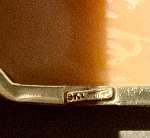 Solid 9ct 375 Yellow Gold Rectangle / Square Came… - image 12