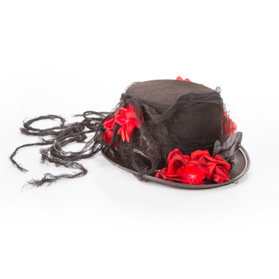 red and black top hat