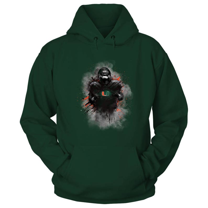 Miami Hurricanes Hoodie All About The U Gildan Unisex Pullover Hoodie Officially Licensed Sports Apparel Florida Free Shipping