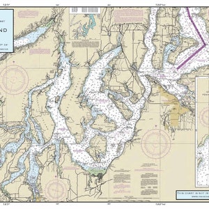 Napperon nautique : Puget Sound South (WA)