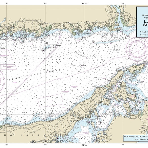 Nautical Placemat: Long Island Sound East (NY)