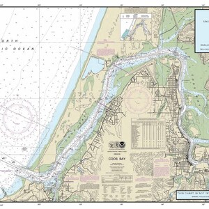Tapis de sol nautique : Coos Bay (OR)