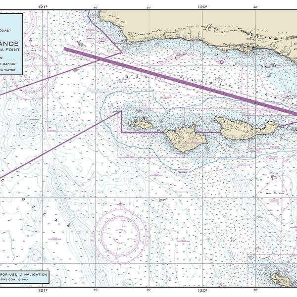 Nautical Placemats: Channel Islands (CA)