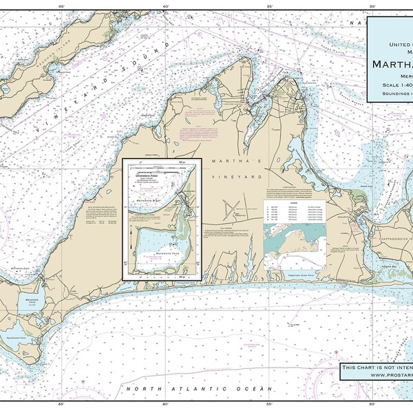 Nautical Placemat: Martha's Vineyard (MA)