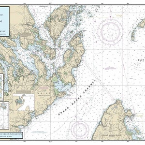 Nautical Placemat: Grand Manan Channel (ME)