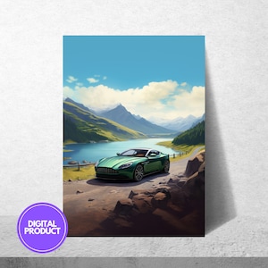 Digital Printable Aston Martin Car Posters