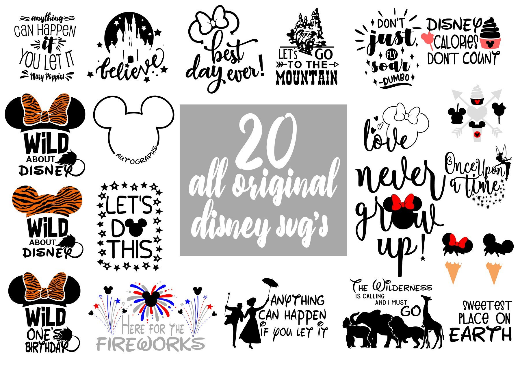 Download Huge Disney Svg Bundle 20 Original Disney Files Exclusive ...