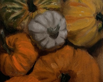 Original Autumn Still Life Oil Painting