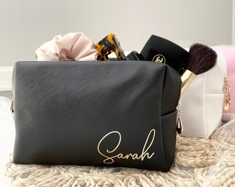 Personalized Toiletry, Bridesmaid Gifts, Makeup Bag, Makeup Pouch, Organizer, and travel Essentials, Customize Bag, Bridesmaid Proposal Gift