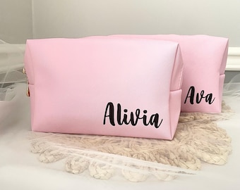 Personalisierte Toilettenartikel, Brautjungfer Geschenke, Make-up-Tasche, Make-up-Tasche, Organizer und Reiseutensilien, Tasche anpassen, Brautjungfer Vorschlag Geschenk