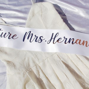 In My Bride Era Sash, custom bridal party Sash, Bridesmaid Sash, Birthday Sash, Bachelorette Sash, Bachelor Sash, Groom Sash, Mom To Be Sash image 3