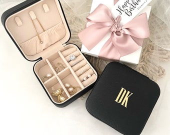 Bridesmaid gift for her, gift ideas, personalised gifts for her, custom gifts, travel jewelry box, bridesmaid gifts, personalized gifts