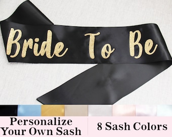 Personalized Sash Bride To Be, Bachelorette, Bachelor sash, Groomsman sash, Birthday girl sash, Retirement sash