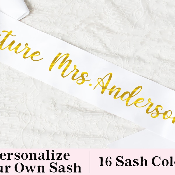 CUSTOM BRIDAL PARTY Sash, Bridesmaid Sash, Birthday Sash, Flower Girl Sash, Bachelorette Sash, Bachelor Sash, Groom Sash, Mom To Be Sash