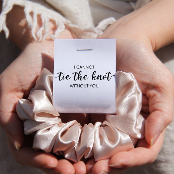 Pack de coleteros para damas de honor: Regalo de satén para la propuesta de boda