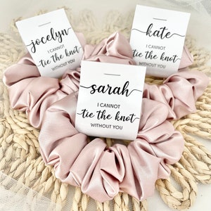 I Cannot Tie The Knot Without You, Rose Scrunchies, Personalised Scrunchies, Wedding Gifts, Bridal Showers, Thank You Gifts, Party Gifts,