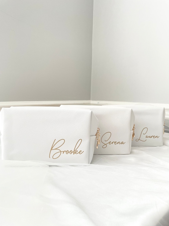 Personalized Toiletry, Bridesmaid Gifts, Makeup Bag, Makeup Pouch, Organizer, and travel Essentials, Customize Bag, Bridesmaid Proposal Gift